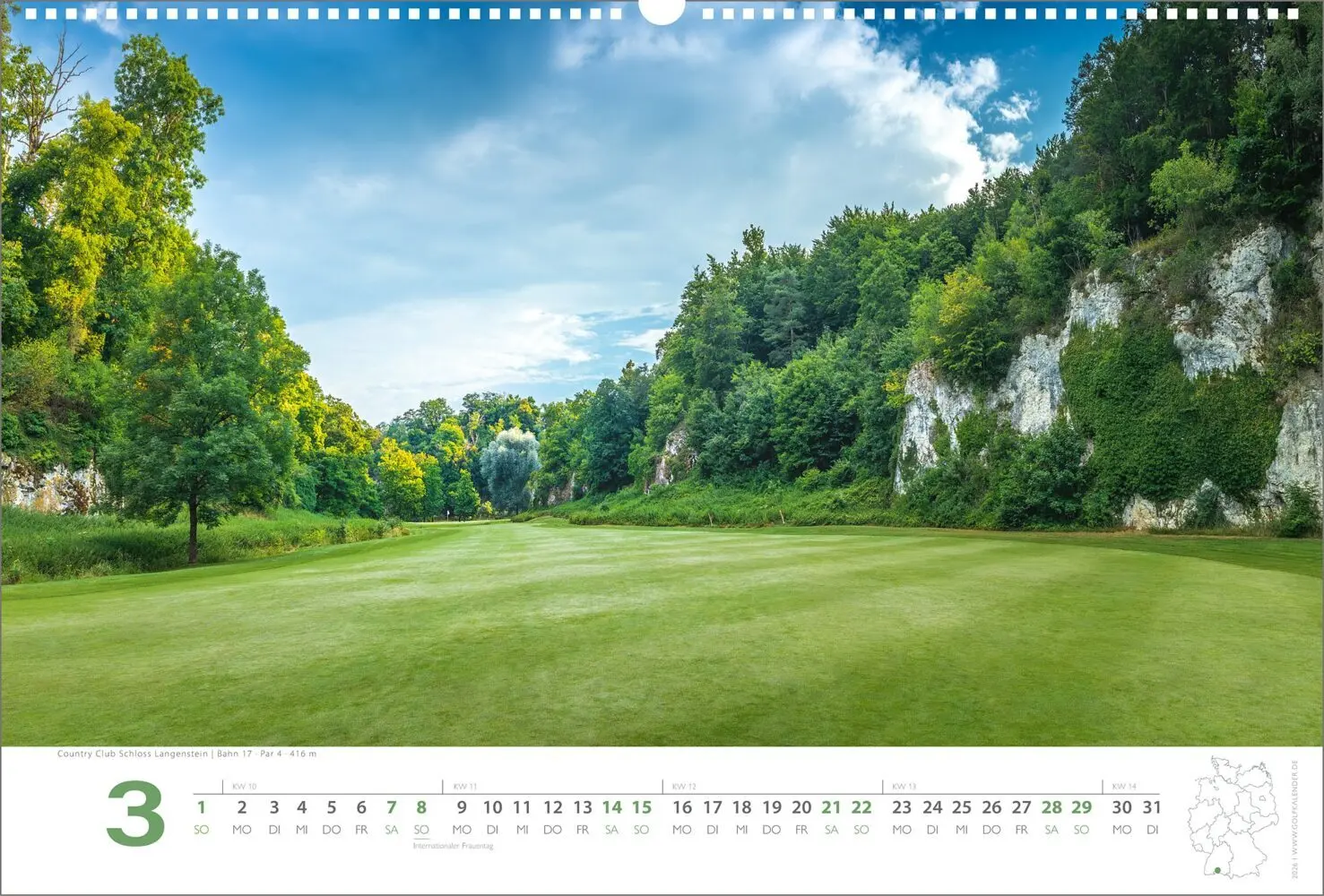Bild: 9783948543082 | Golfkalender 2026 | Ralph Dörnte | Kalender | Spiralbindung | Deutsch
