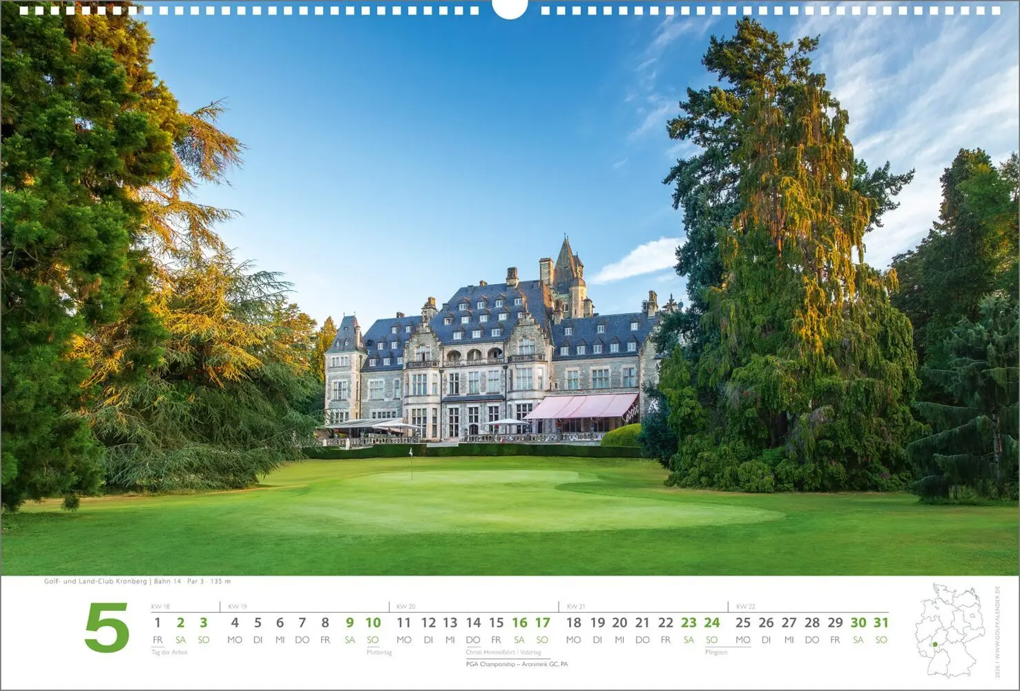 Bild: 9783948543082 | Golfkalender 2026 | Ralph Dörnte | Kalender | Spiralbindung | Deutsch