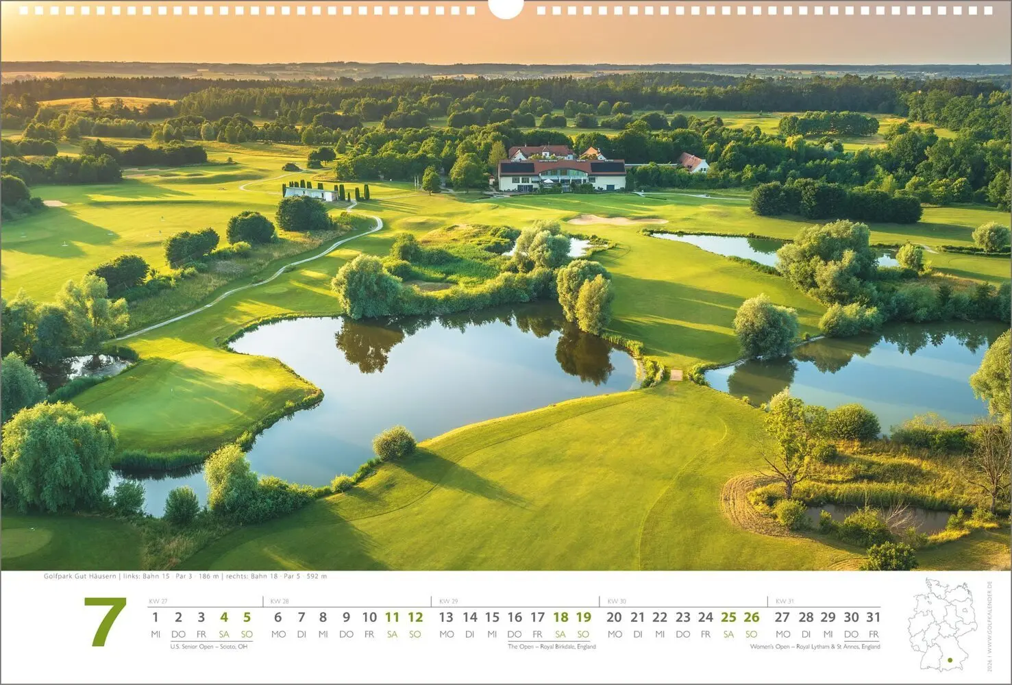 Bild: 9783948543082 | Golfkalender 2026 | Ralph Dörnte | Kalender | Spiralbindung | Deutsch