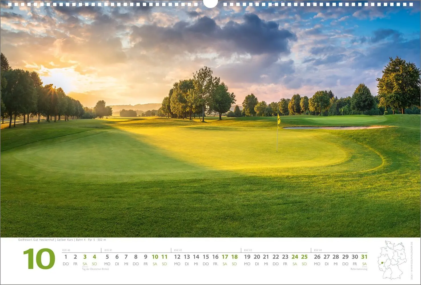 Bild: 9783948543082 | Golfkalender 2026 | Ralph Dörnte | Kalender | Spiralbindung | Deutsch