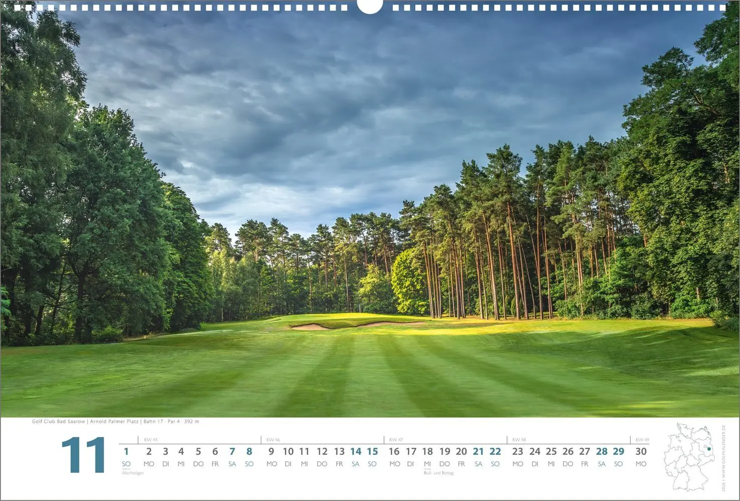 Bild: 9783948543082 | Golfkalender 2026 | Ralph Dörnte | Kalender | Spiralbindung | Deutsch