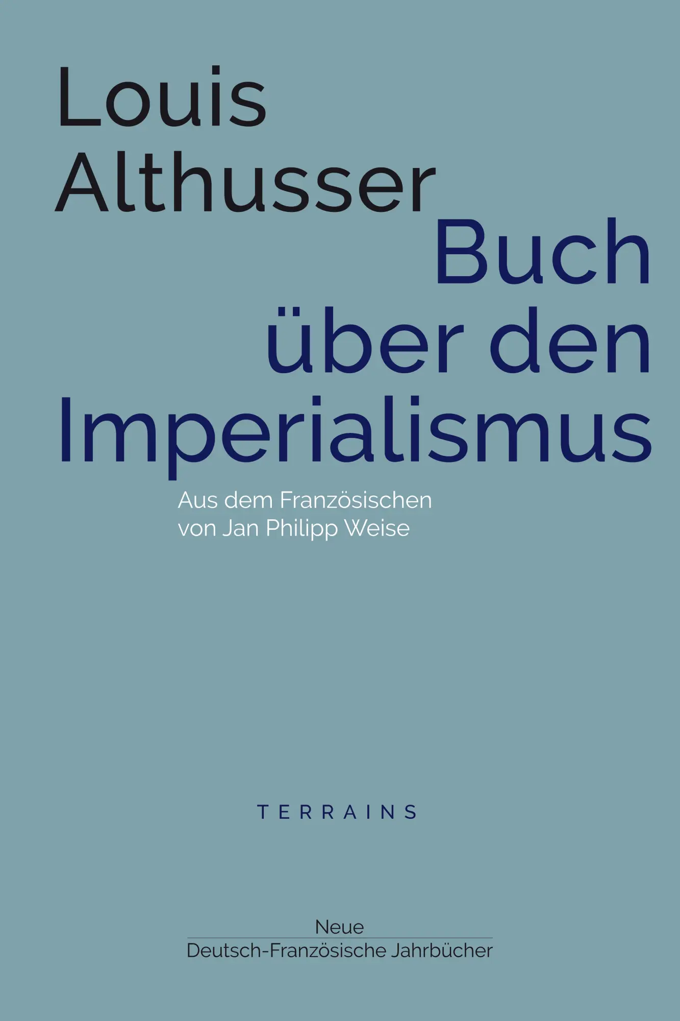 Cover: 9783949153082 | Buch über den Imperialismus | Terrains II | Louis Althusser | Buch