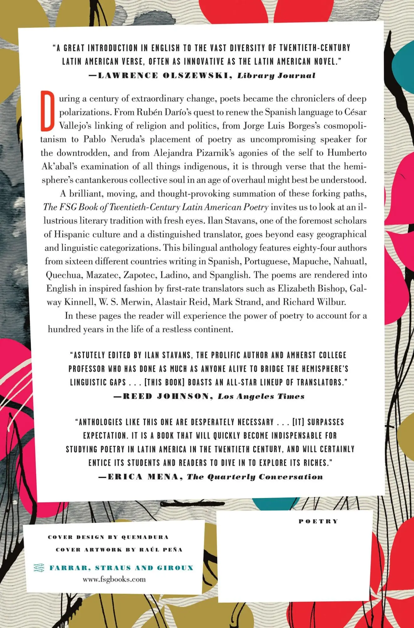 Rückseite: 9780374533182 | FSG Book of Twentieth-Century Latin American Poetry | Ilan Stavans