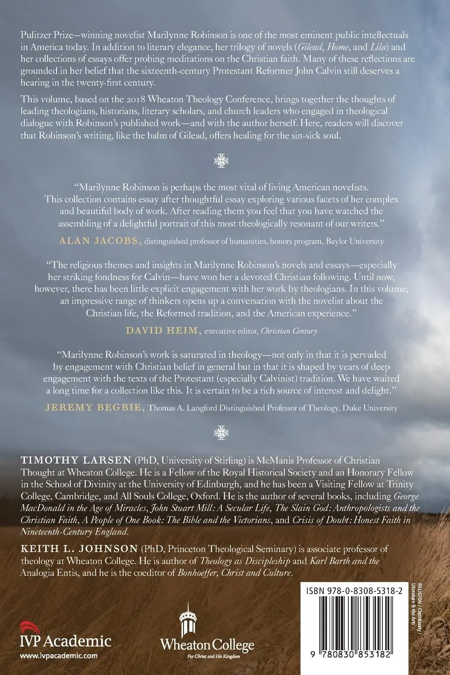Rückseite: 9780830853182 | Balm in Gilead | A Theological Dialogue with Marilynne Robinson | Buch