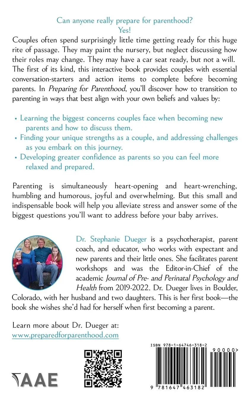 Rückseite: 9781647463182 | Preparing for Parenthood | Stephanie Dueger | Taschenbuch | Englisch