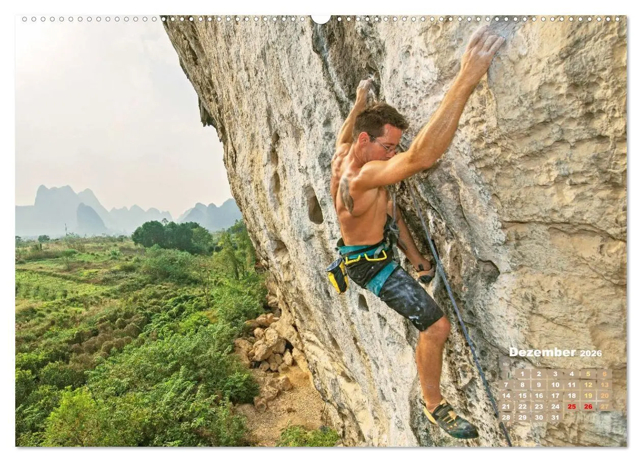Bild: 9783457943182 | Bouldern: Klettern extrem (Wandkalender 2026 DIN A2 quer), CALVENDO...