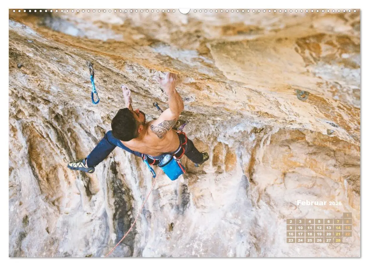 Bild: 9783457943182 | Bouldern: Klettern extrem (Wandkalender 2026 DIN A2 quer), CALVENDO...
