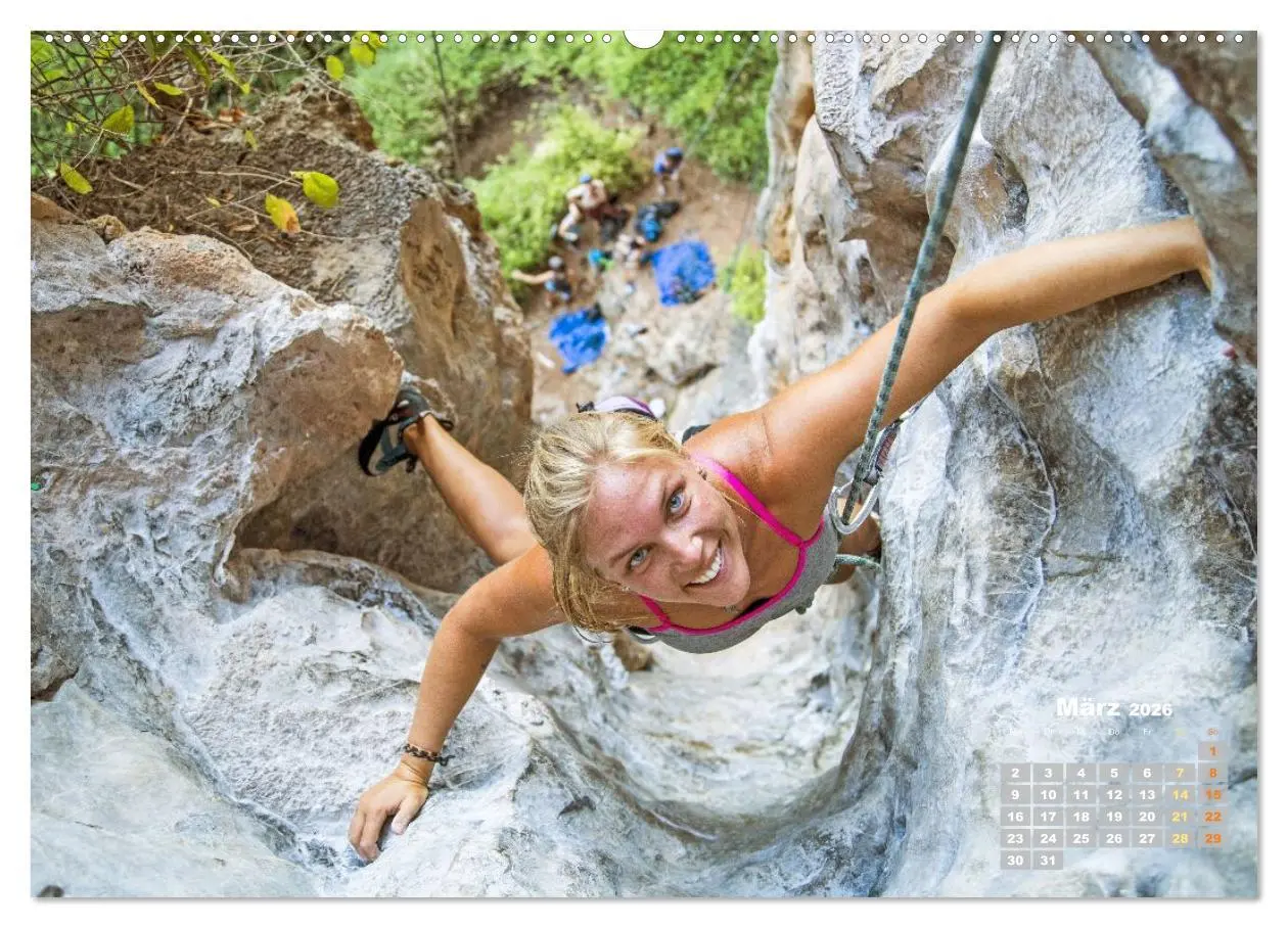 Bild: 9783457943182 | Bouldern: Klettern extrem (Wandkalender 2026 DIN A2 quer), CALVENDO...