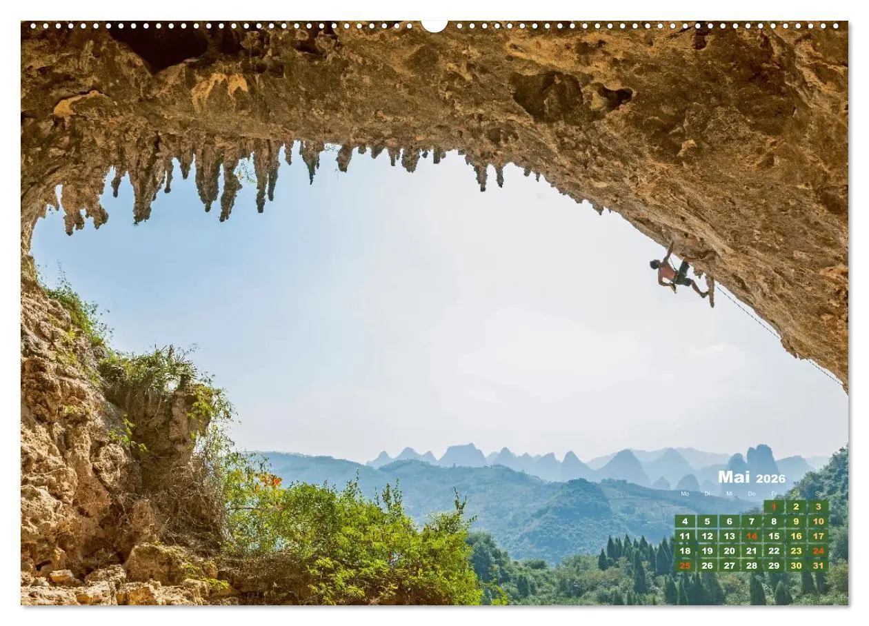 Bild: 9783457943182 | Bouldern: Klettern extrem (Wandkalender 2026 DIN A2 quer), CALVENDO...