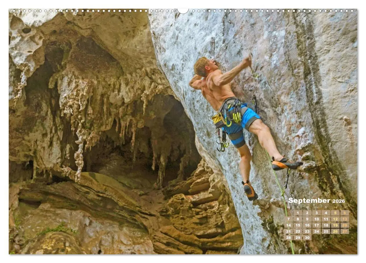 Bild: 9783457943182 | Bouldern: Klettern extrem (Wandkalender 2026 DIN A2 quer), CALVENDO...