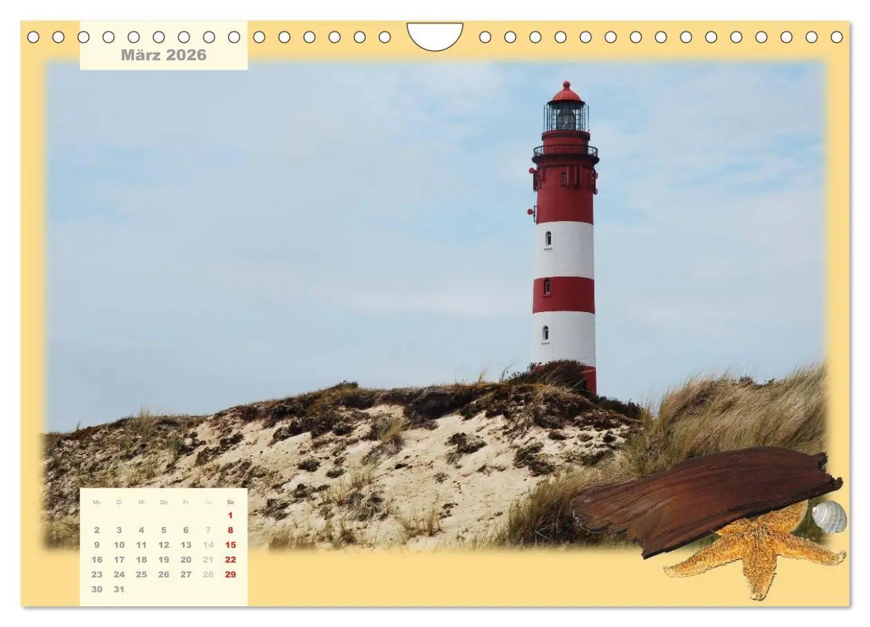 Bild: 9783516103182 | Leuchttürme Schleswig-Holsteins (Wandkalender 2026 DIN A4 quer),...