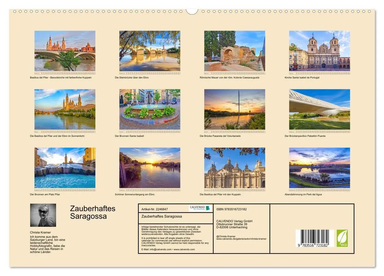 Bild: 9783516723182 | Zauberhaftes Saragossa (hochwertiger Premium Wandkalender 2026 DIN...