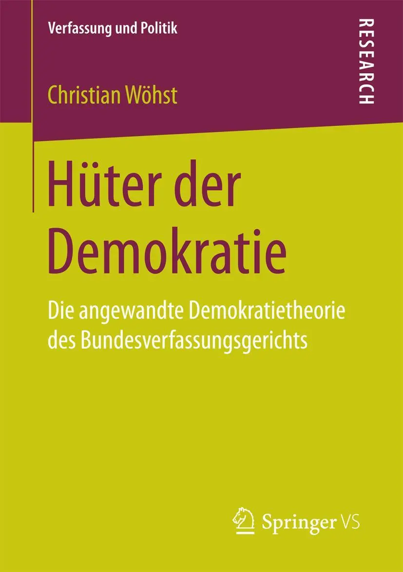 Cover: 9783658153182 | Hüter der Demokratie | Christian Wöhst | Taschenbuch | ix | Deutsch