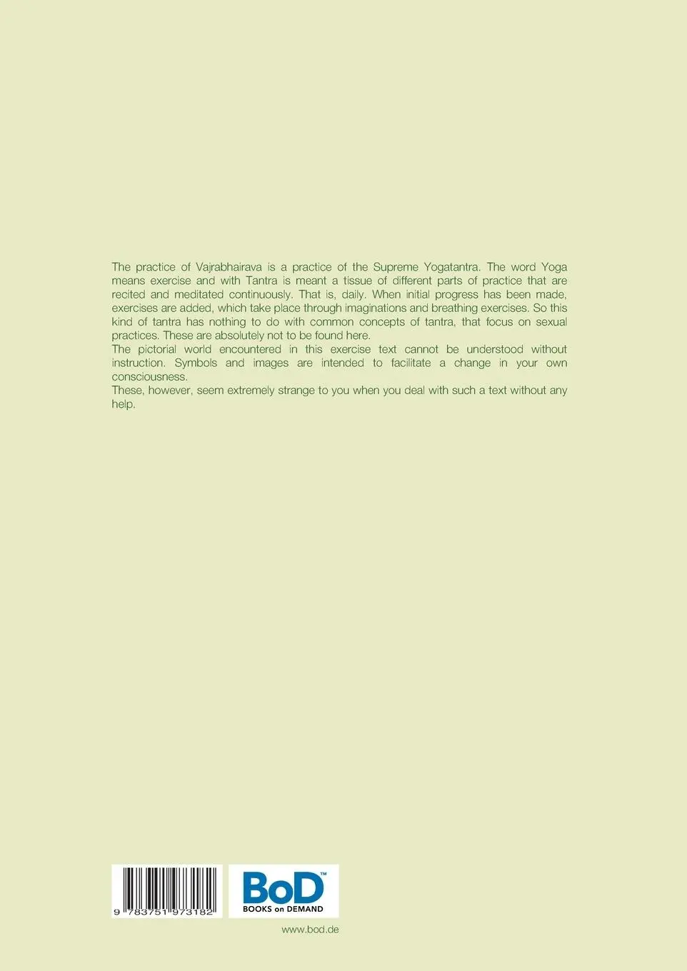 Rückseite: 9783751973182 | Vajrabhairava | Annegret Hahn | Taschenbuch | Vajrabhairava | Englisch