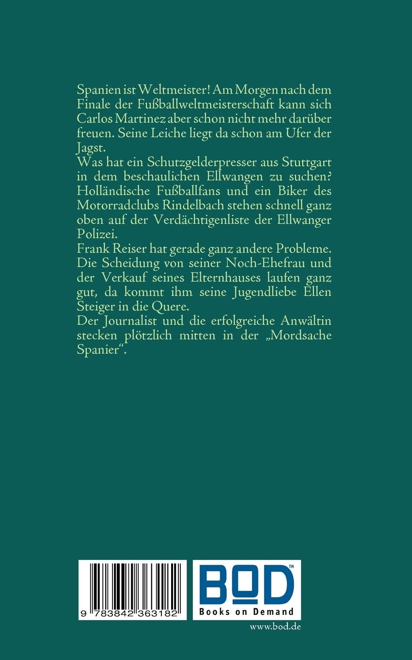 Rückseite: 9783842363182 | Keine Tapas an der Jagst | Ellwangen-Krimi (Band 1) | Henry Gerhard