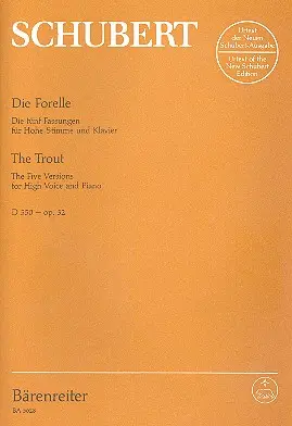 Cover: 9790006473182 | Die Forelle op. 32 D 550 | Franz Schubert | Broschüre | Partitur