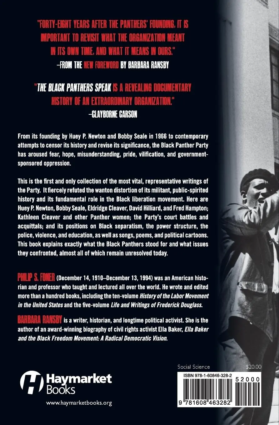 Rückseite: 9781608463282 | Black Panthers Speak | Philip S Foner | Taschenbuch | Englisch | 2014