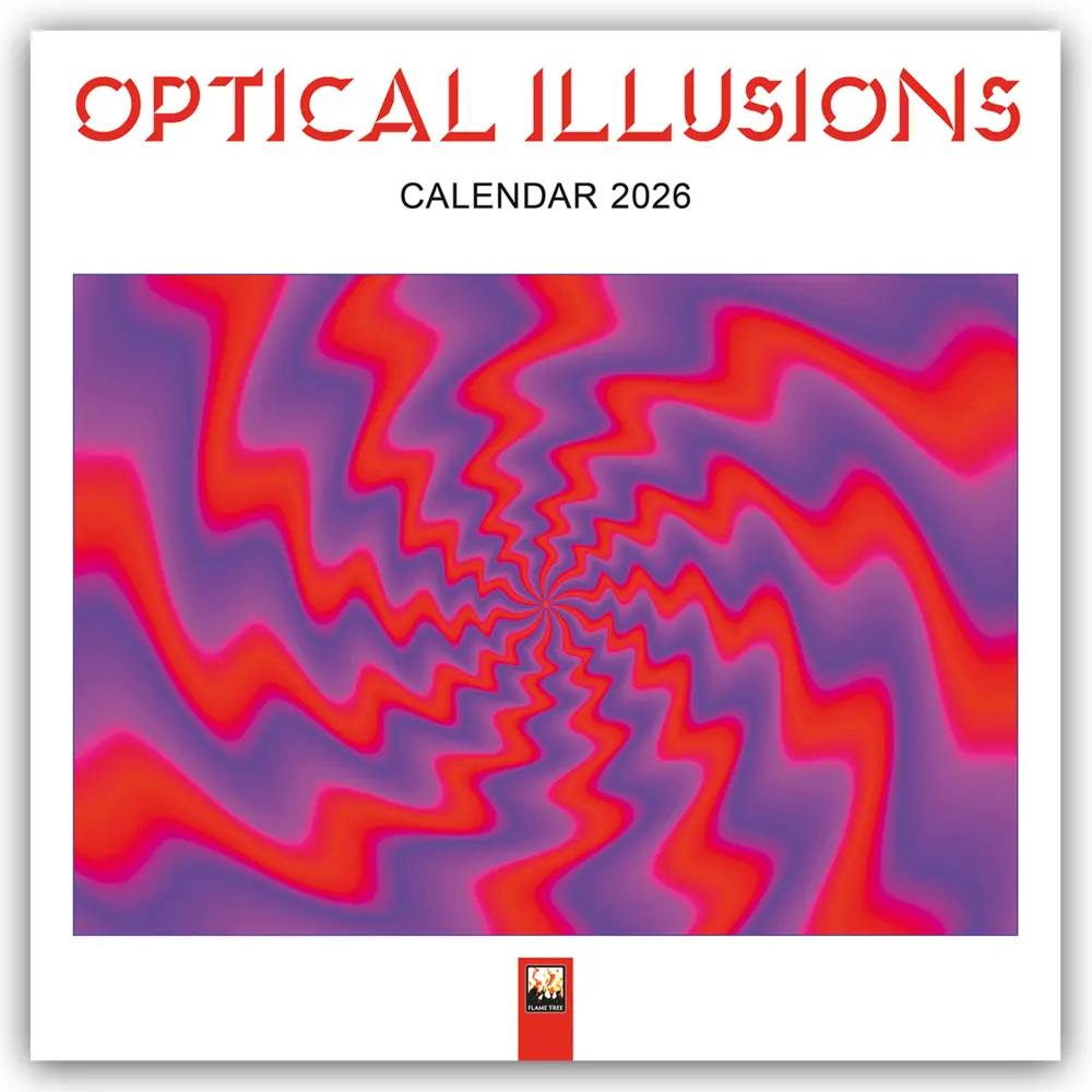 Cover: 9781835623282 | Optical Illusions - Optische Illusionen 2026 - Original Flame Tree...