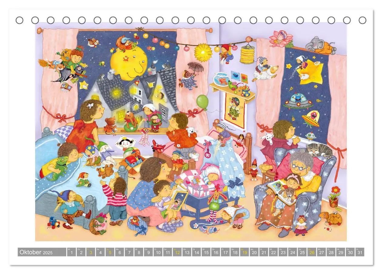 Bild: 9783457173282 | Wimmelig durch das Jahr (Tischkalender 2025 DIN A5 quer), CALVENDO...