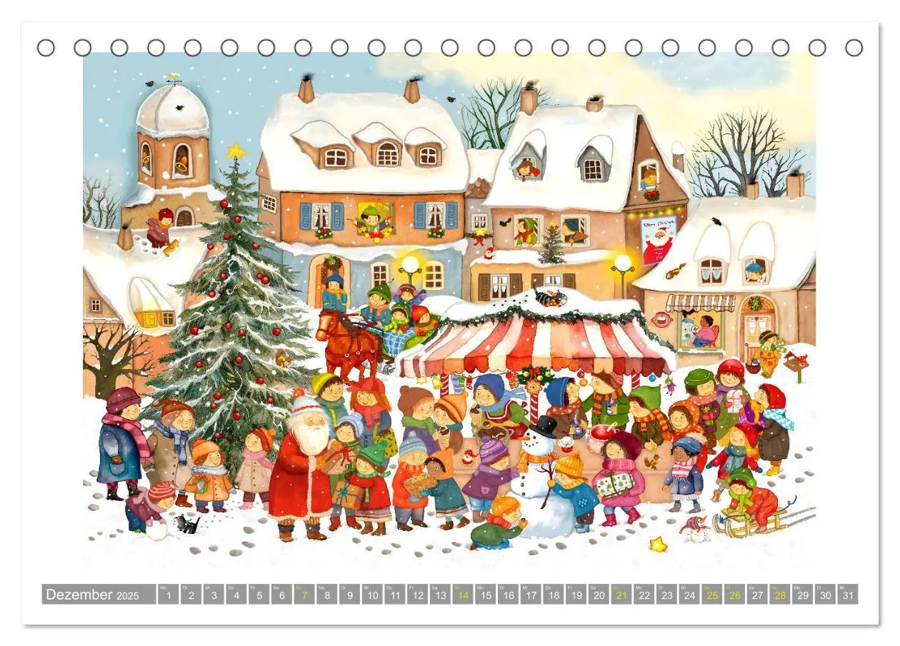 Bild: 9783457173282 | Wimmelig durch das Jahr (Tischkalender 2025 DIN A5 quer), CALVENDO...