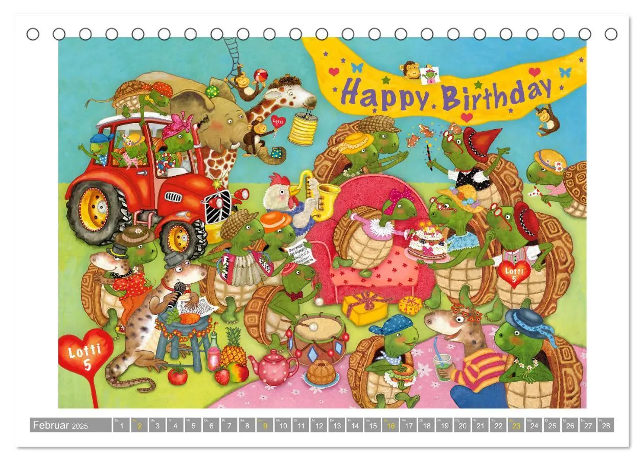 Bild: 9783457173282 | Wimmelig durch das Jahr (Tischkalender 2025 DIN A5 quer), CALVENDO...