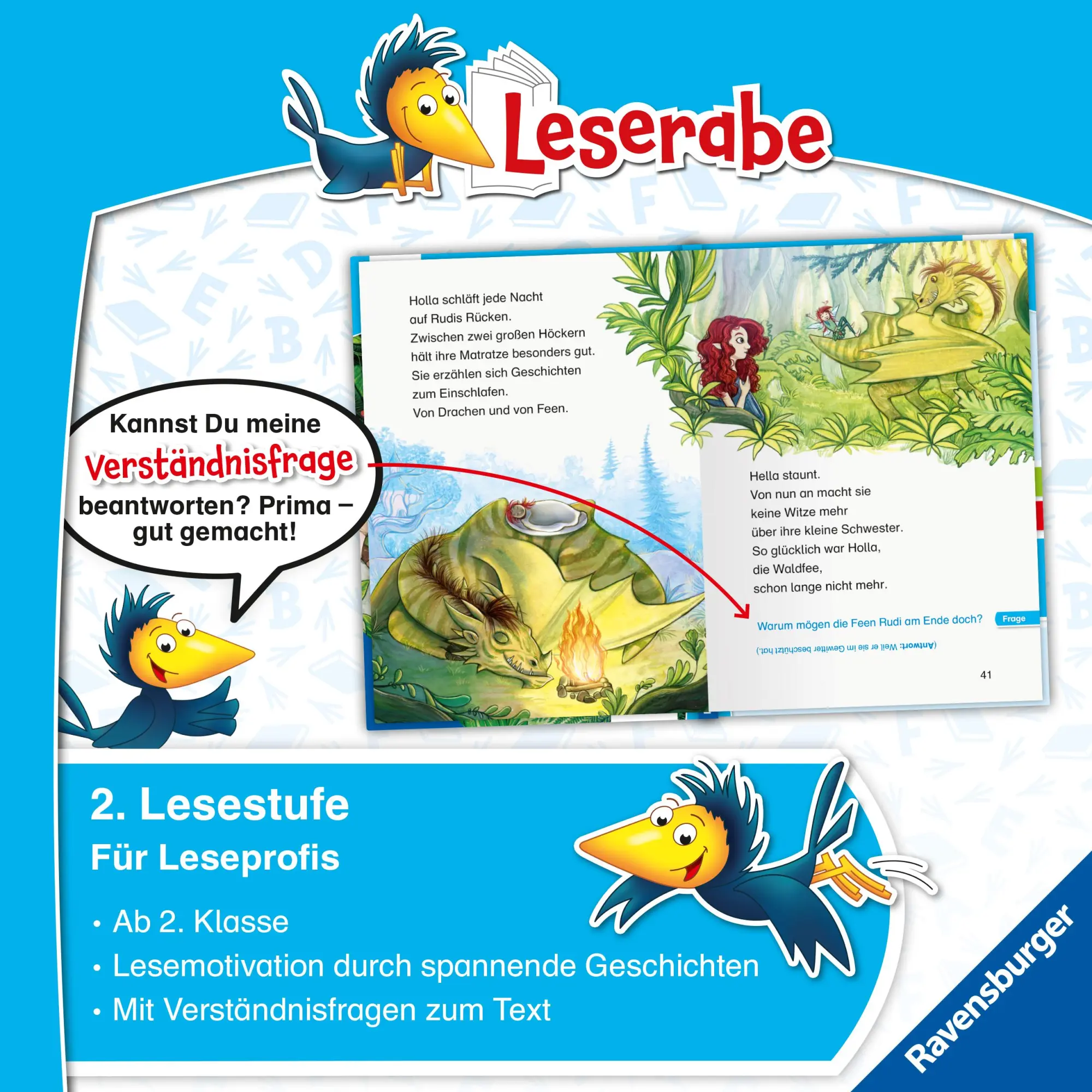 Bild: 9783473463282 | Leserabe 2. Lesestufe - Die Waldfee und der Drache | Sonja Bullen