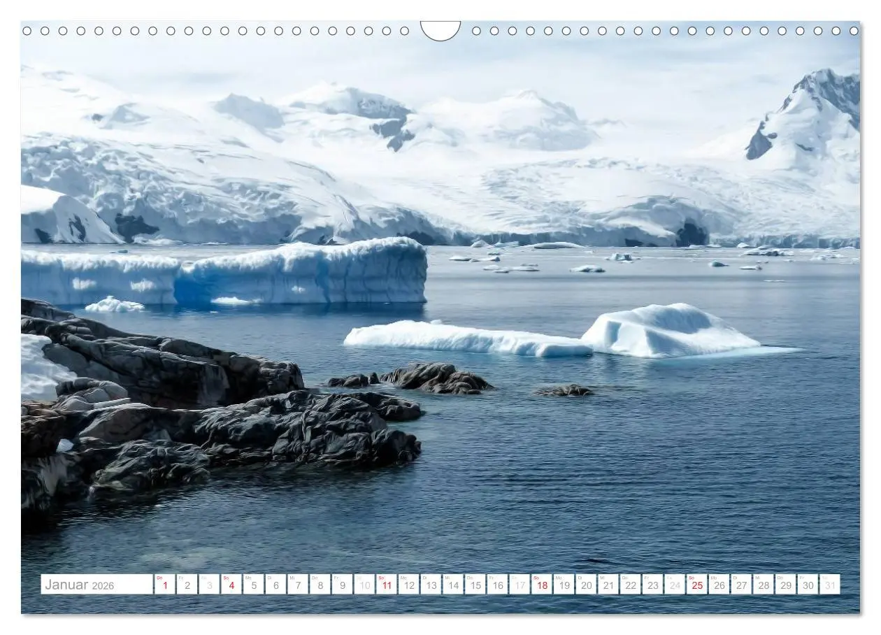 Bild: 9783516193282 | Antarktis - Das Reich der Pinguine (Wandkalender 2026 DIN A3 quer),...