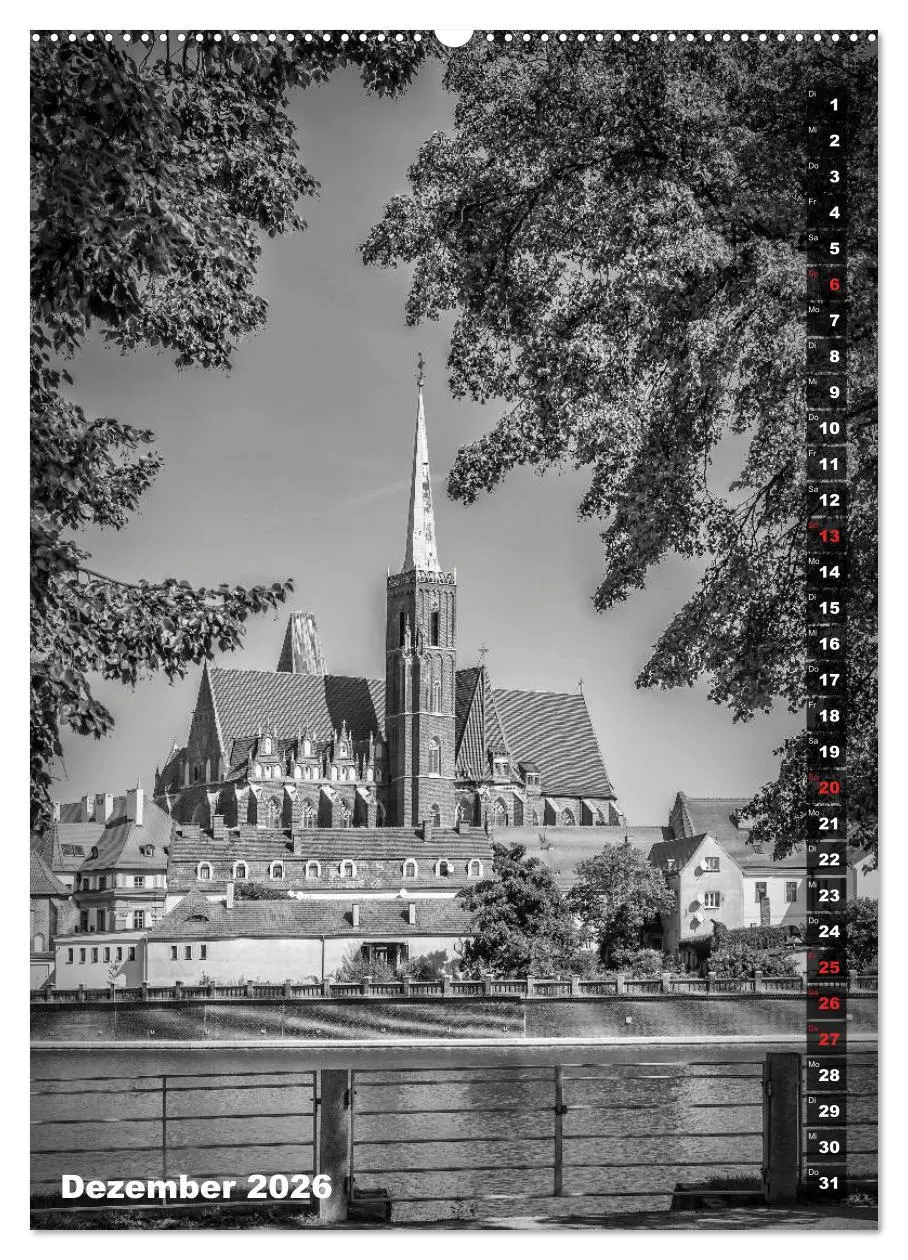 Bild: 9783516403282 | BRESLAU SCHWARZWEIß (Wandkalender 2026 DIN A2 hoch), CALVENDO...