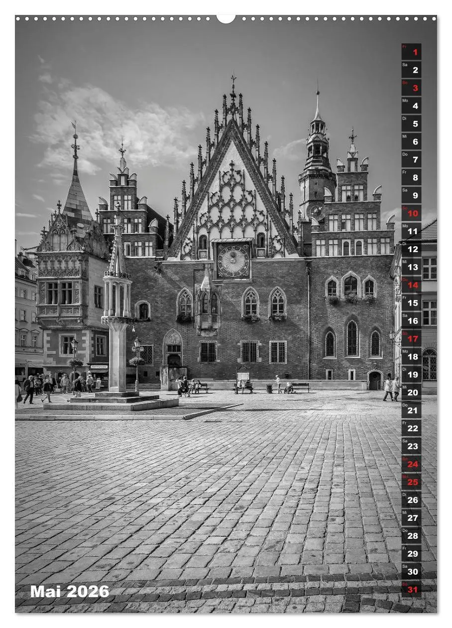 Bild: 9783516403282 | BRESLAU SCHWARZWEIß (Wandkalender 2026 DIN A2 hoch), CALVENDO...