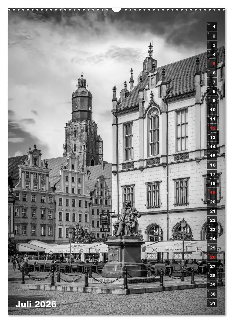 Bild: 9783516403282 | BRESLAU SCHWARZWEIß (Wandkalender 2026 DIN A2 hoch), CALVENDO...