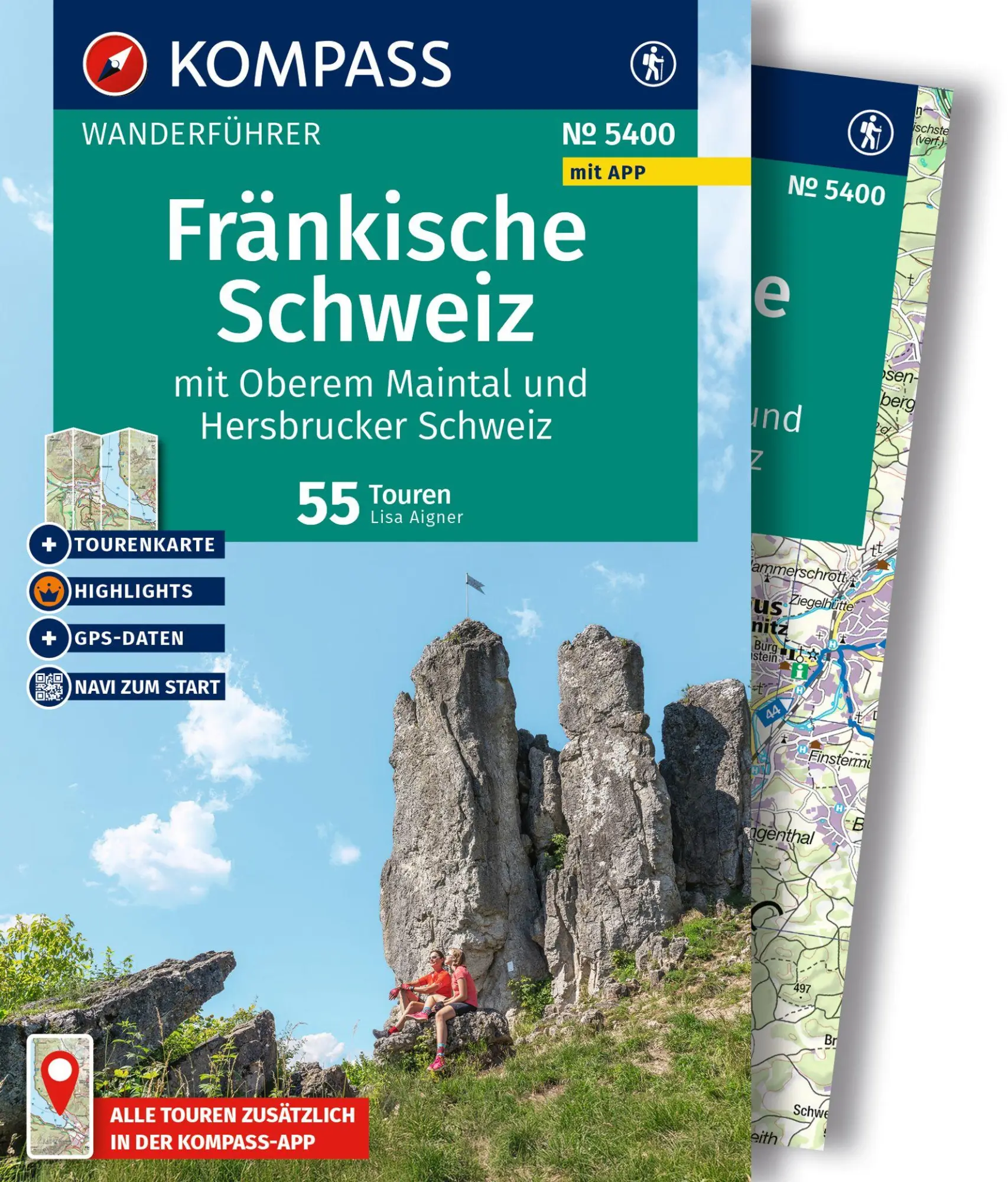 Cover: 9783991543282 | KOMPASS Wanderführer Fränkische Schweiz mit Oberem Maintal und...