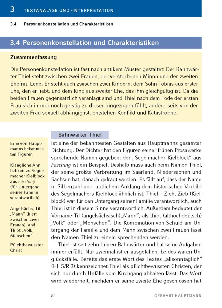Bild: 9783129303382 | Bahnwärter Thiel von Gerhart Hauptmann | Gerhart Hauptmann | Buch