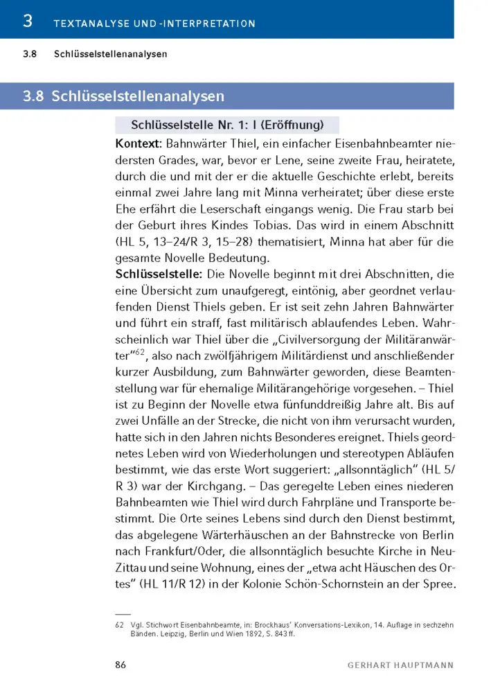 Bild: 9783129303382 | Bahnwärter Thiel von Gerhart Hauptmann | Gerhart Hauptmann | Buch