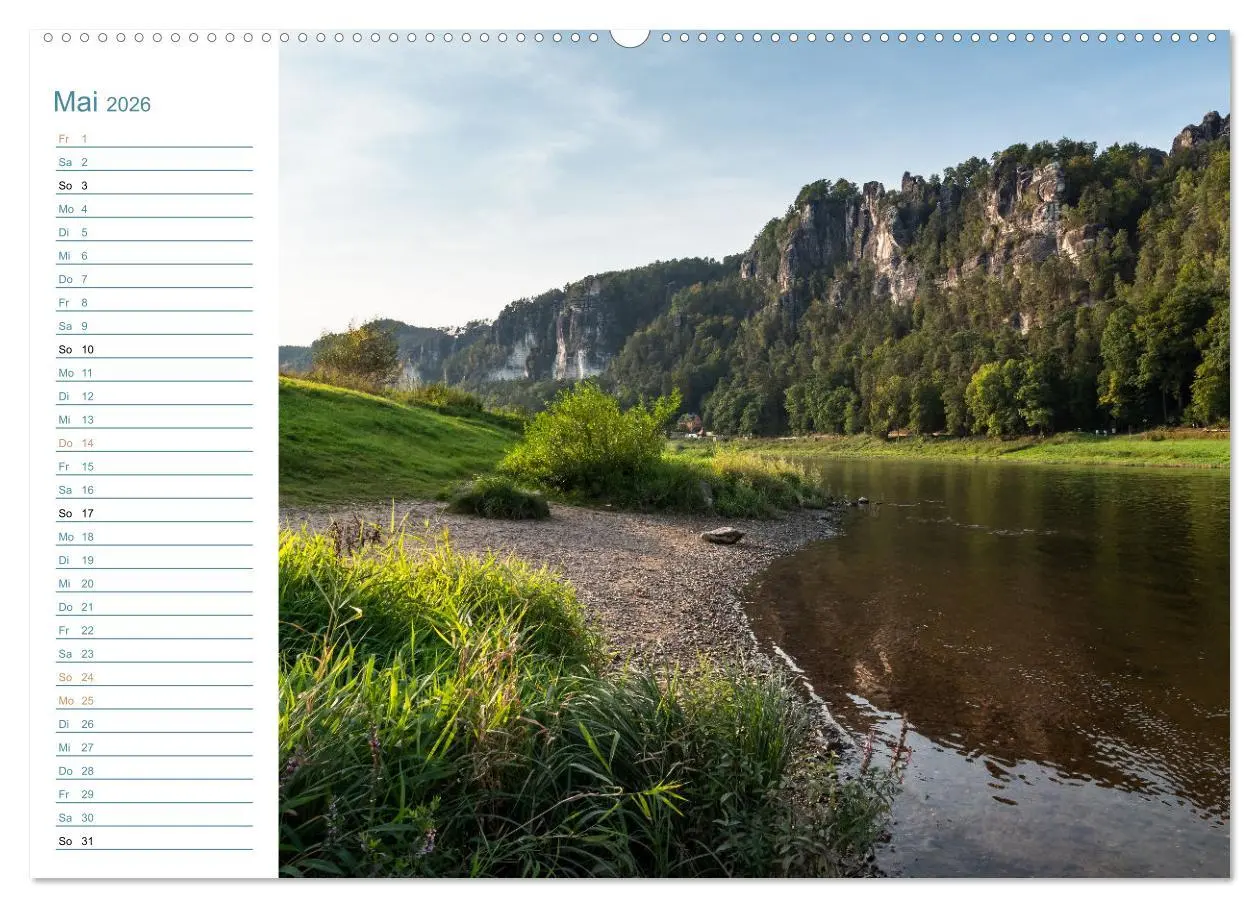 Bild: 9783457543382 | Lebensadern - Elbsandstein (Wandkalender 2026 DIN A2 quer),...