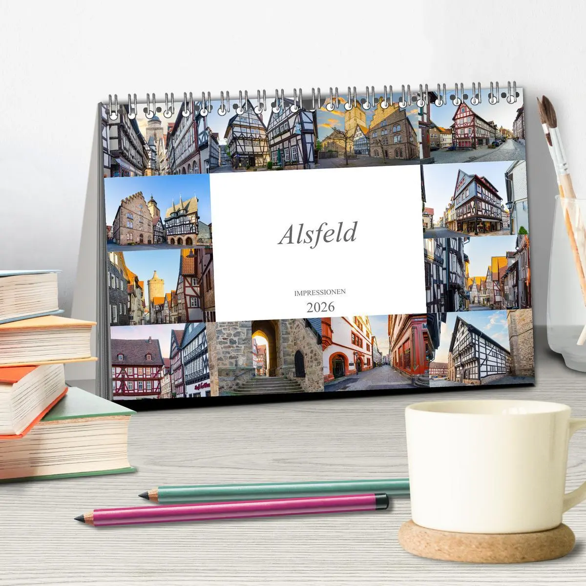 Bild: 9783457613382 | Alsfeld Impressionen (Tischkalender 2026 DIN A5 quer), CALVENDO...