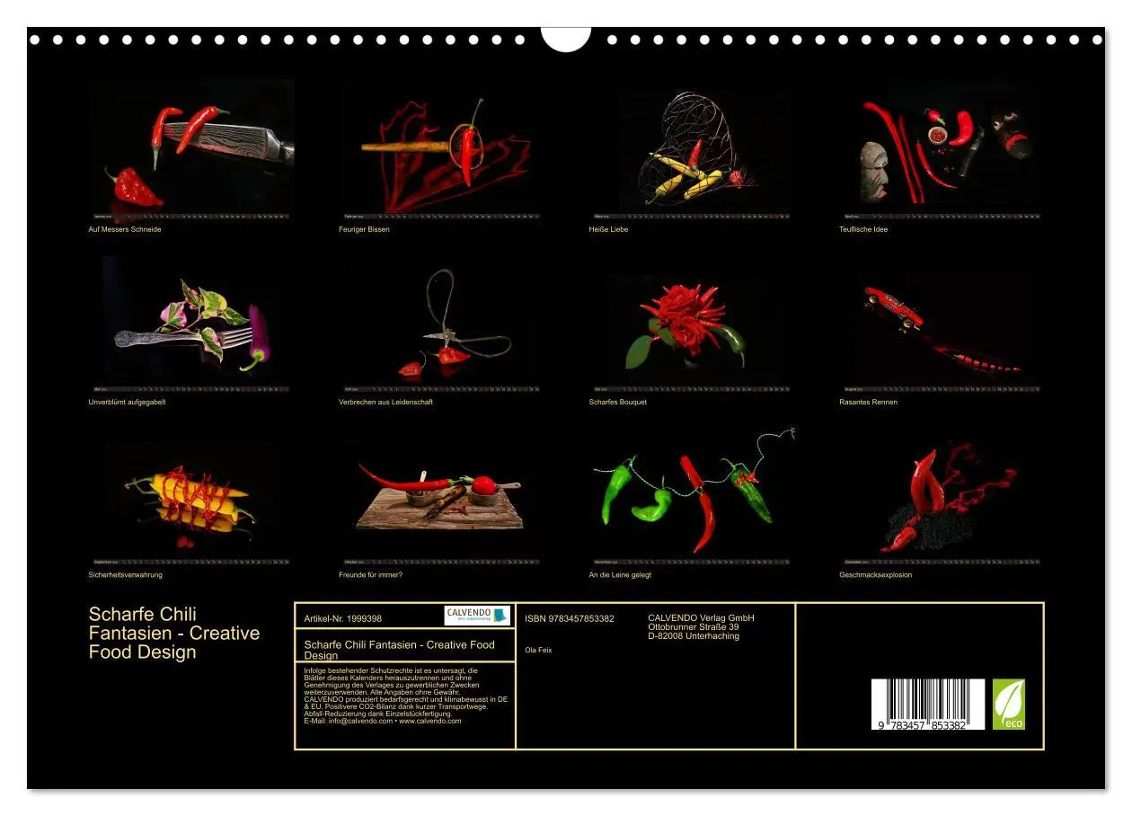 Bild: 9783457853382 | Scharfe Chili Fantasien - Creative Food Design (Wandkalender 2026...