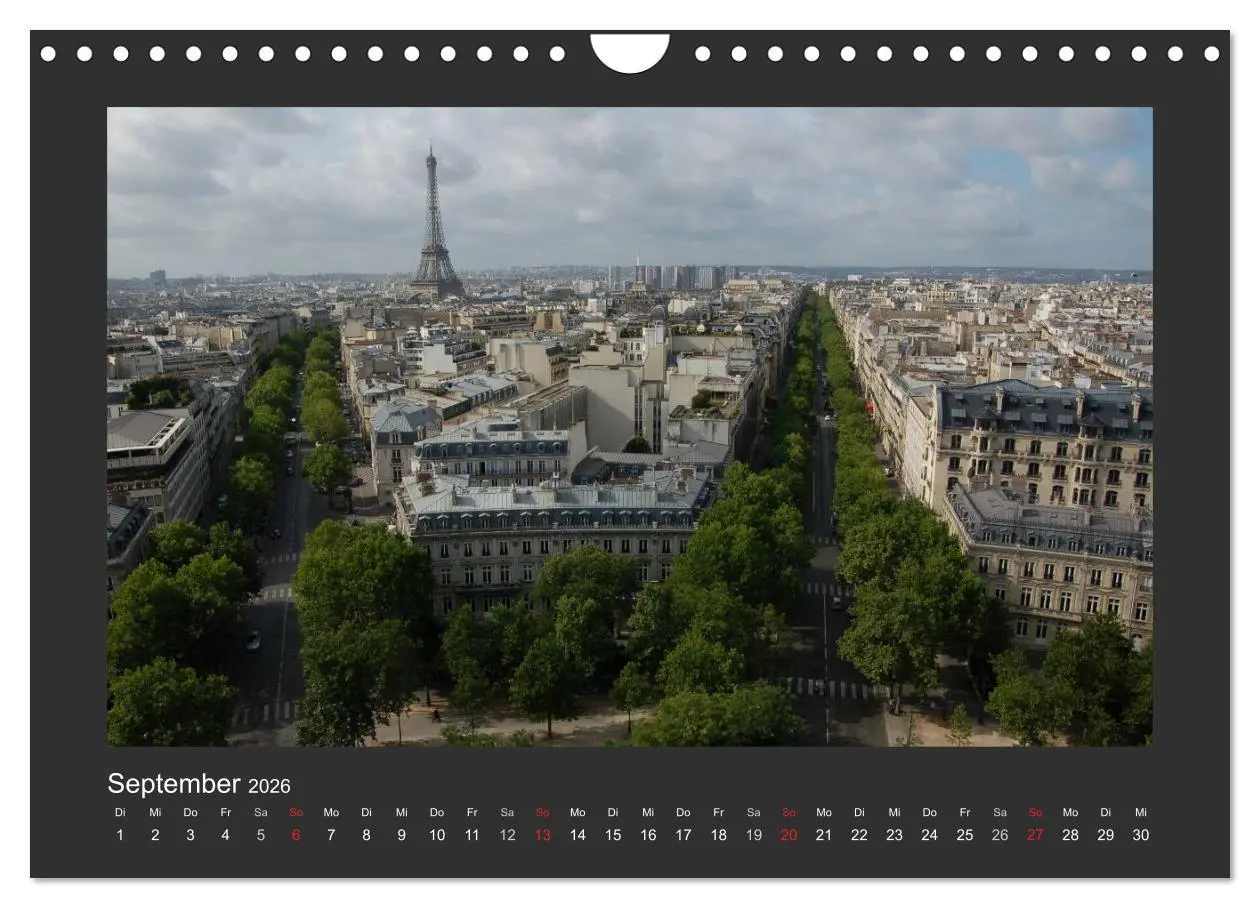 Bild: 9783516183382 | Paris, mon amour (Wandkalender 2026 DIN A4 quer), CALVENDO...