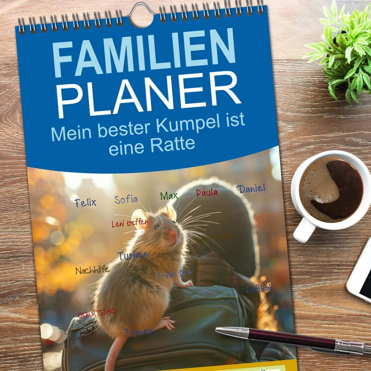 Bild: 9783516493382 | Familienplaner 2026 - Mein bester Kumpel ist eine Ratte mit 5...