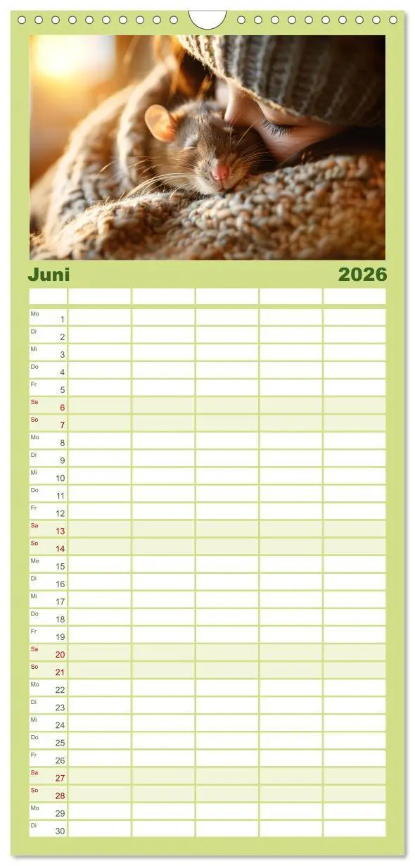 Bild: 9783516493382 | Familienplaner 2026 - Mein bester Kumpel ist eine Ratte mit 5...