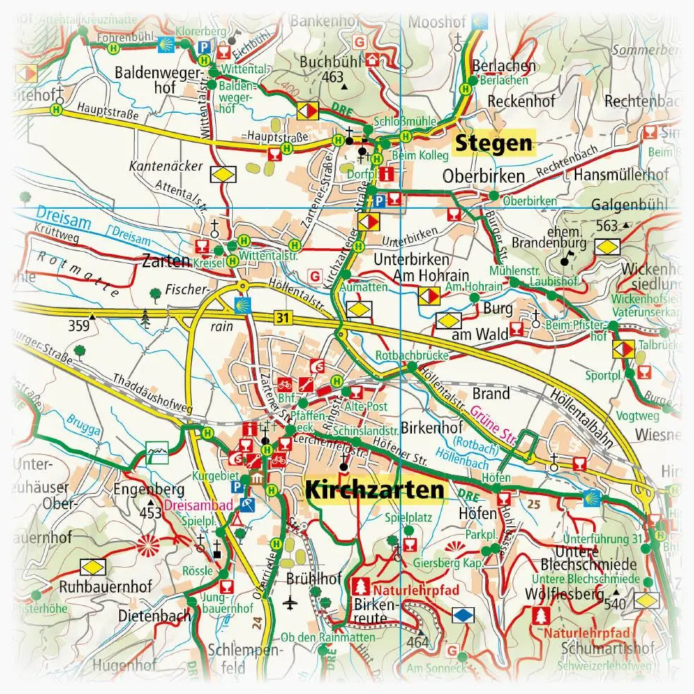 Bild: 9783747303382 | Freiburg und Umgebung mit Kaiserstuhl 1:50 000 | (Land-)Karte | 2018