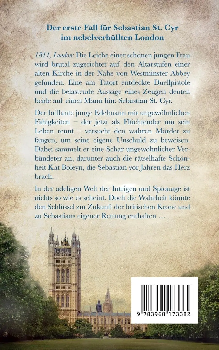 Rückseite: 9783968173382 | Die Schatten von Westminster | C. S. Harris | Taschenbuch | Paperback