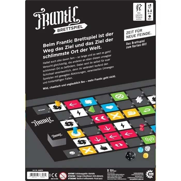 Bild: 7640142763482 | GAME FACTORY - FRANTIC - Brettspiel | Spiel | Deutsch | 2025