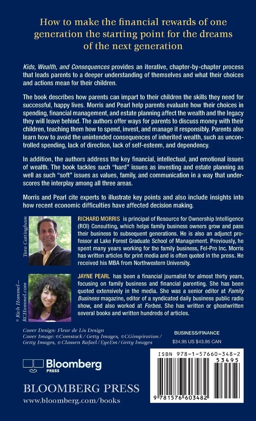 Rückseite: 9781576603482 | Kids, Wealth, and Consequences | Richard A Morris (u. a.) | Buch