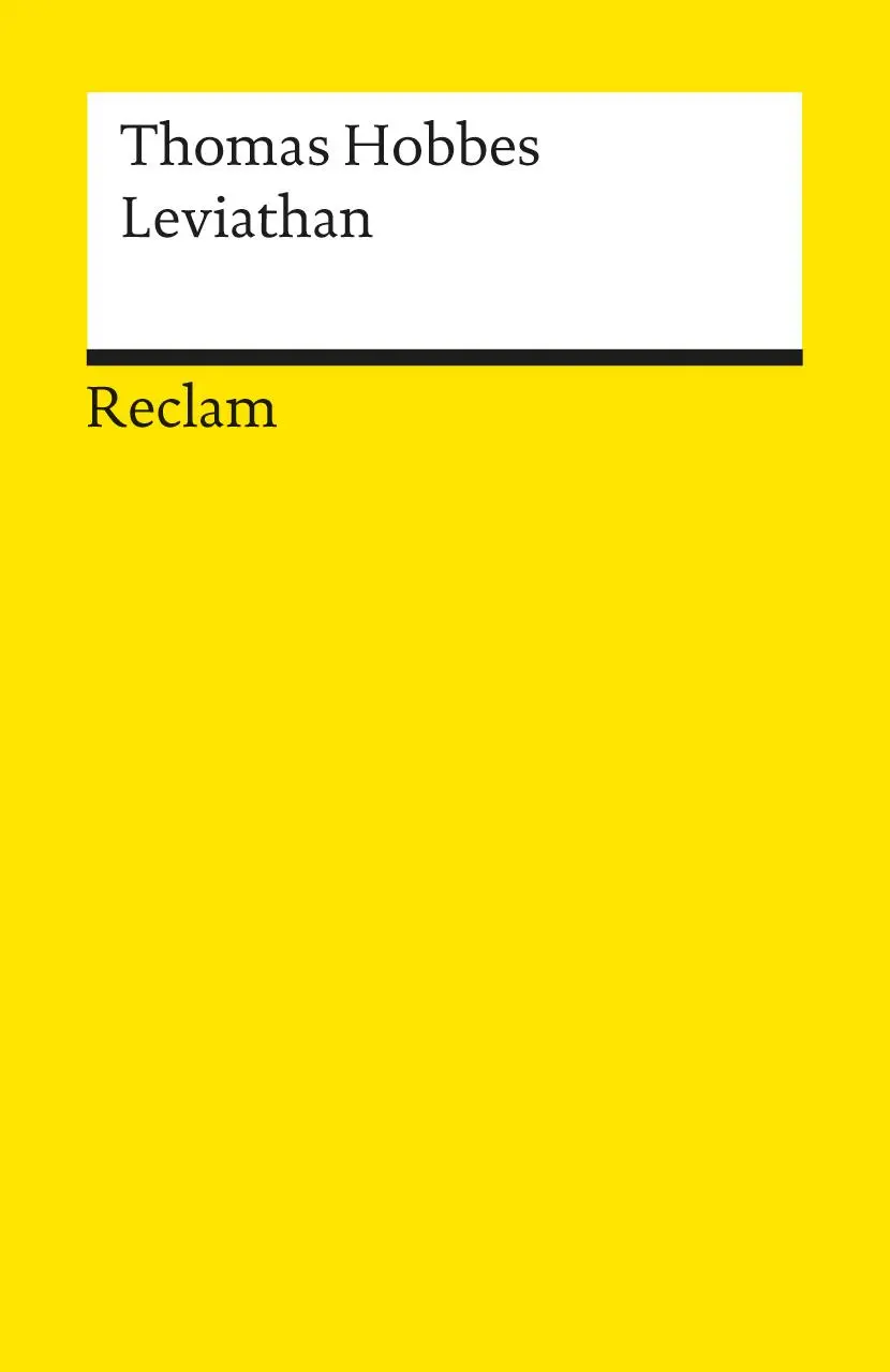 Cover: 9783150083482 | Leviathan | Hobbes, Thomas - Logik und Ethik | Thomas Hobbes | Buch