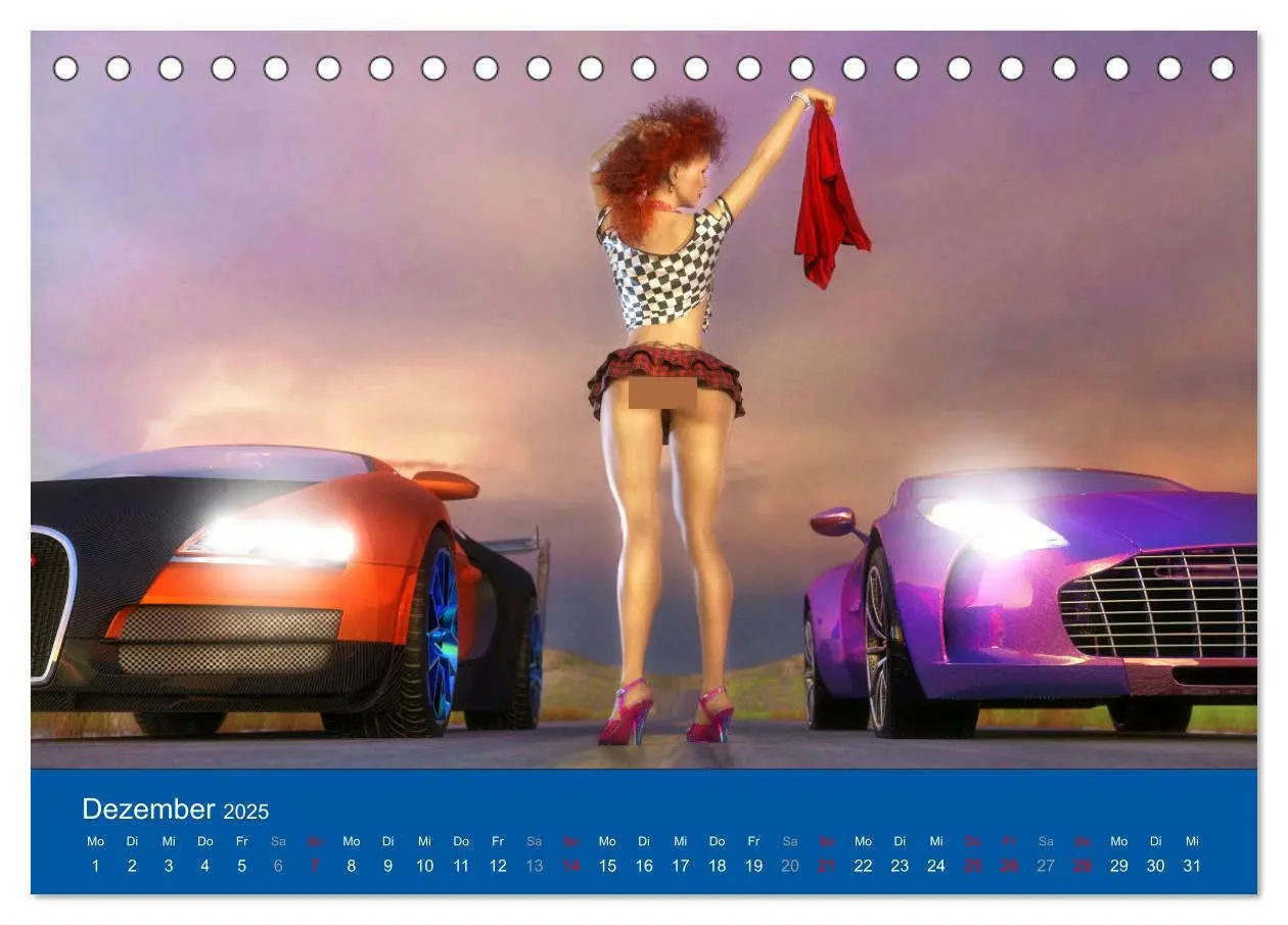 Bild: 9783435063482 | Freche Frauen und heiße Kisten (Tischkalender 2025 DIN A5 quer),...