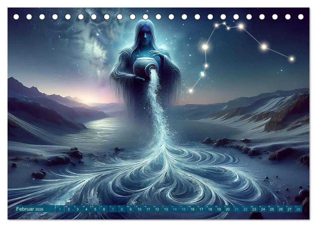 Bild: 9783457463482 | Kosmische Sinfonie: Der Tanz der Sternzeichen (Tischkalender 2026...