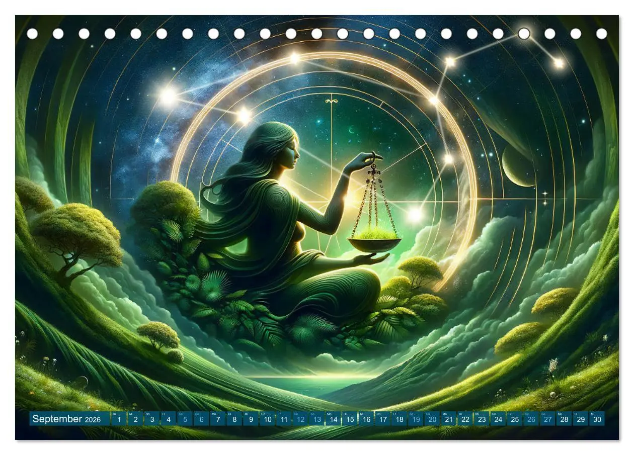 Bild: 9783457463482 | Kosmische Sinfonie: Der Tanz der Sternzeichen (Tischkalender 2026...
