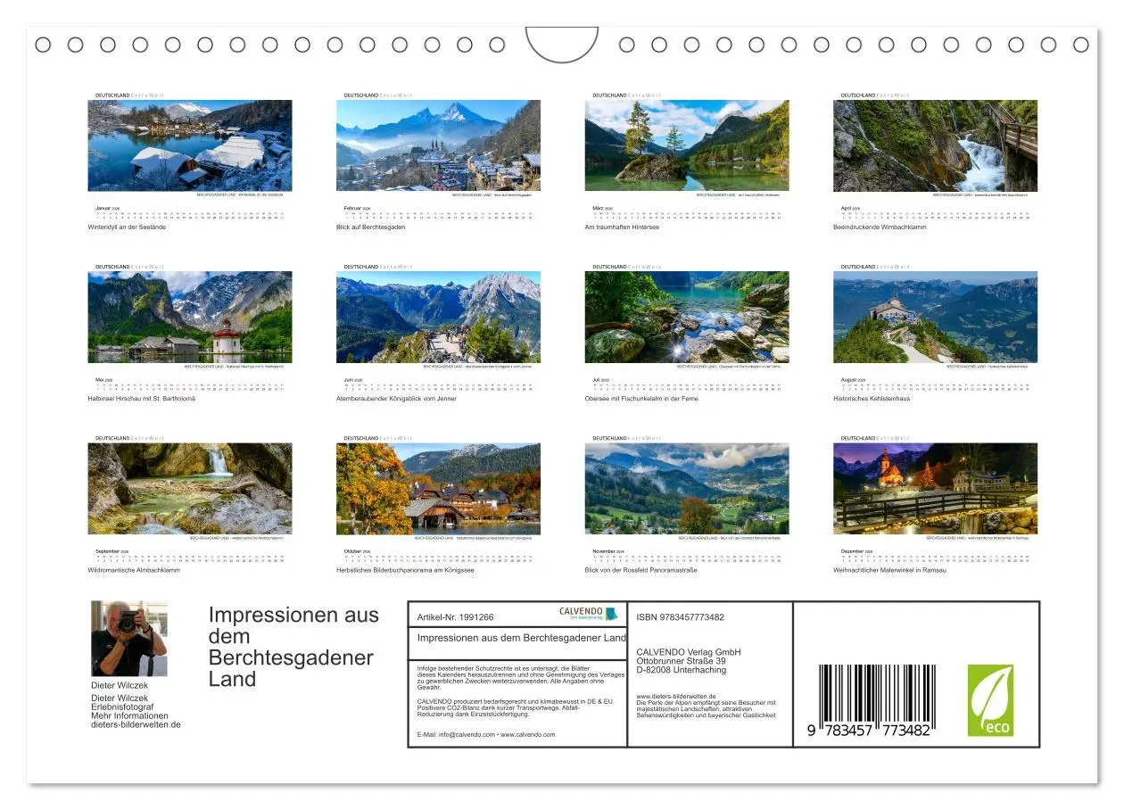 Bild: 9783457773482 | Impressionen aus dem Berchtesgadener Land (Wandkalender 2026 DIN A4...