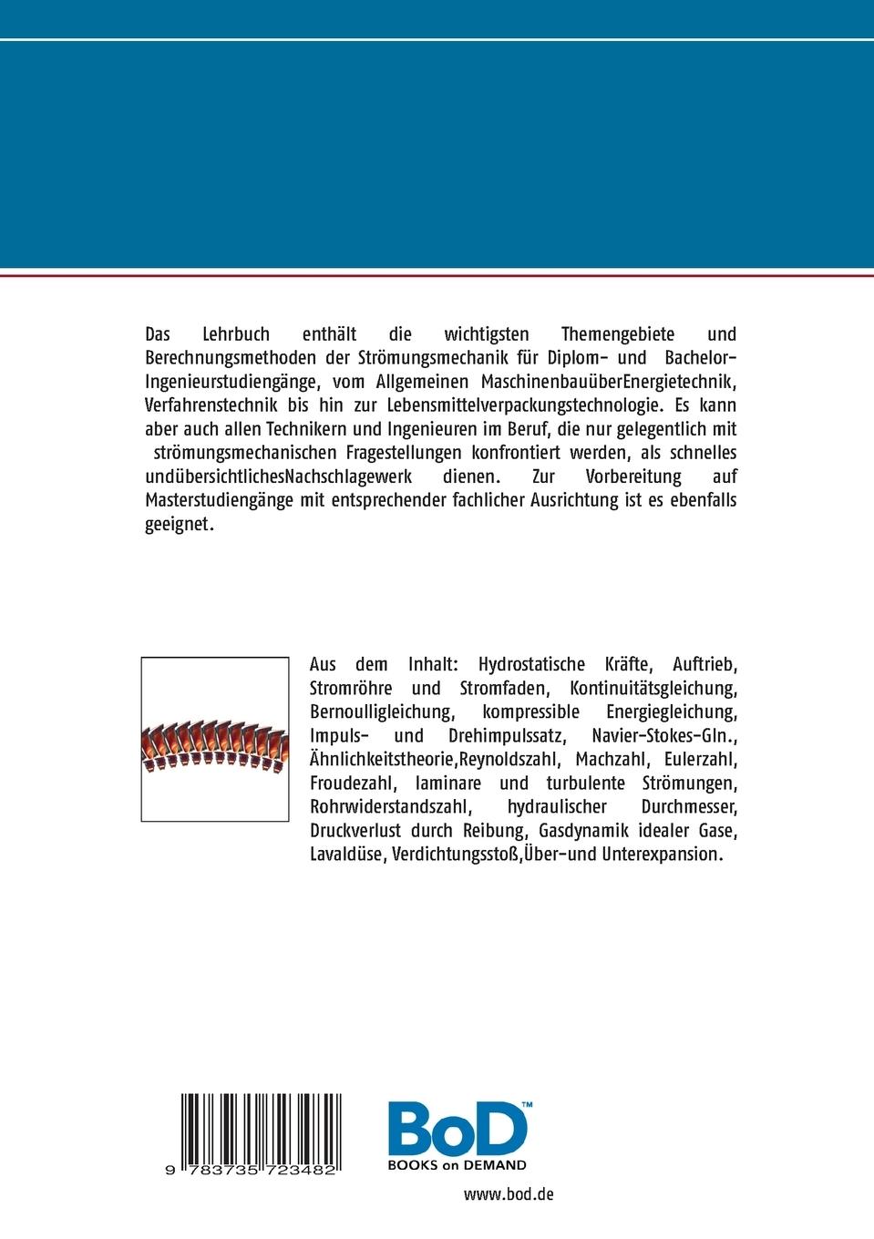 Rückseite: 9783735723482 | Technische Strömungsmechanik | Jost Braun | Taschenbuch | 268 S.