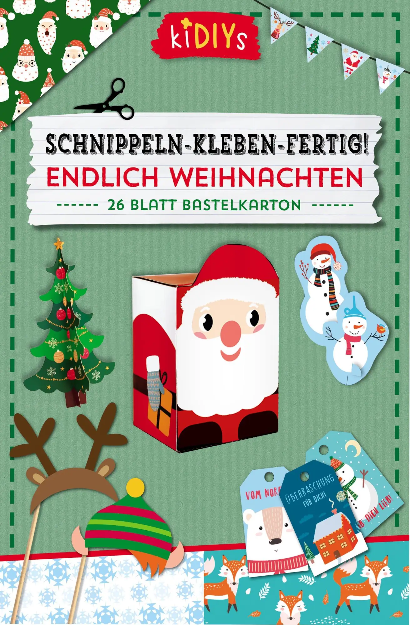 Cover: 4260188013582 | Schnippeln - Kleben - Fertig! Endlich Weihnachten | Kit (Bastelset)